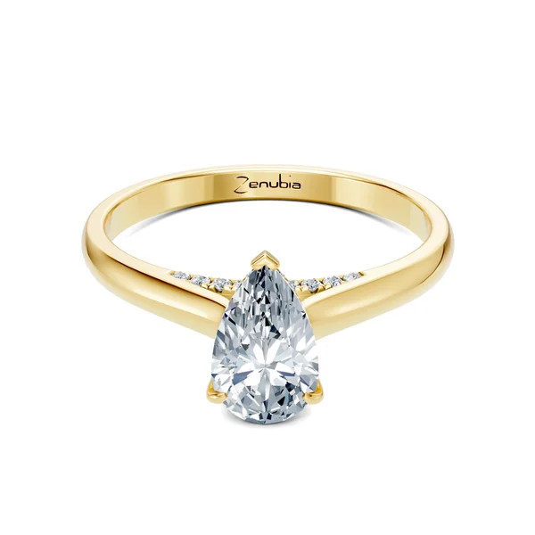 Zenubia_Schmuck_Winterthur_Verlobungsring_ZELIS_front_Gelbgold