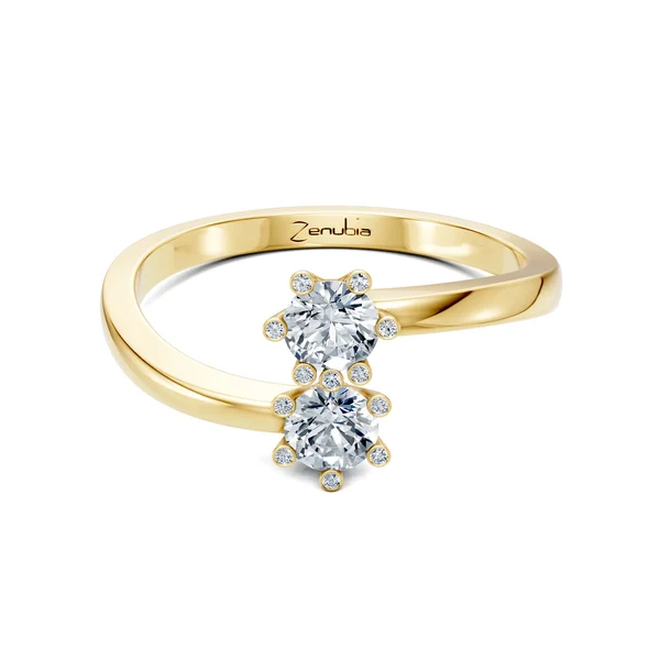 Zenubia_Schmuck_Winterthur_Verlobungsring_LAILA_front_Gelbgold