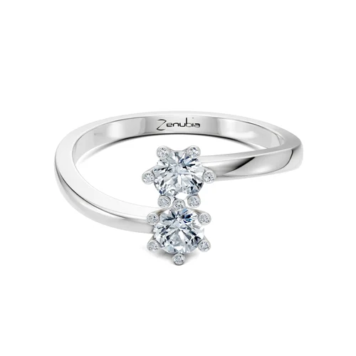 Zenubia_Schmuck_Winterthur_Verlobungsring_LAILA_front_Weissgold