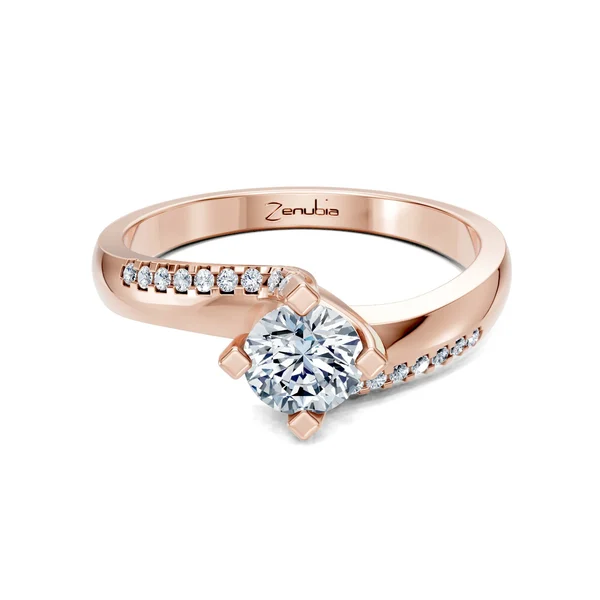 Zenubia_Schmuck_Winterthur_Verlobungsring_LANA_front_Rosegold