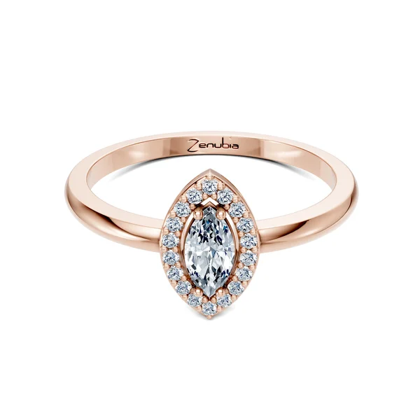 Zenubia_Schmuck_Winterthur_Verlobungsring_LEANA_front_Rosegold