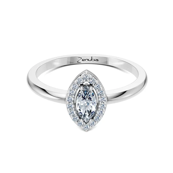 Zenubia_Schmuck_Winterthur_Verlobungsring_LEANA_front_Weissgold