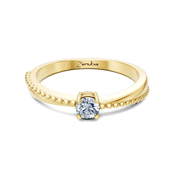 Zenubia_Schmuck_Winterthur_Verlobungsring_LILI_front_Gelbgold