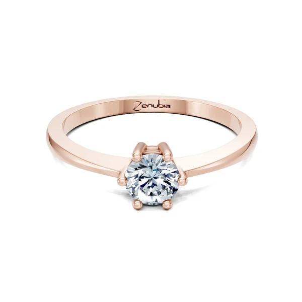 Zenubia_Schmuck_Winterthur_Verlobungsring_QUEEN_front_Rosegold