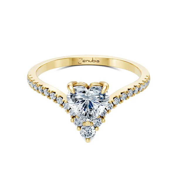 Zenubia_Schmuck_Winterthur_Verlobungsring_ZEENA_front_Gelbgold