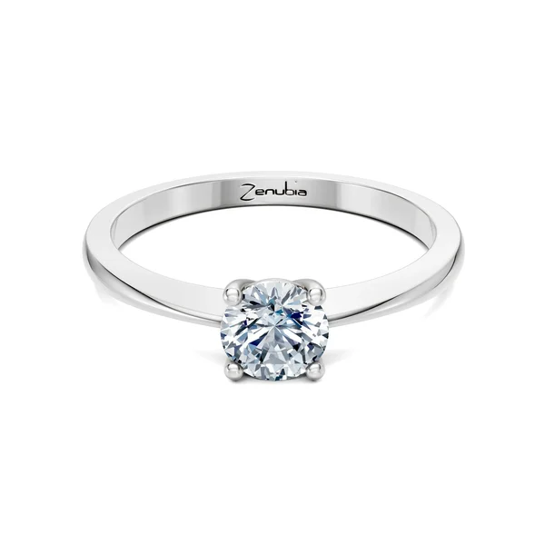 Zenubia_Schmuck_Winterthur_Verlobungsring_LADINA_front_Weissgold