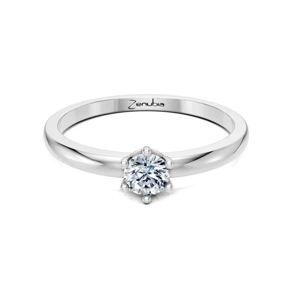 Zenubia_Schmuck_Winterthur_Verlobungsring_LAISHA_front_Weissgold