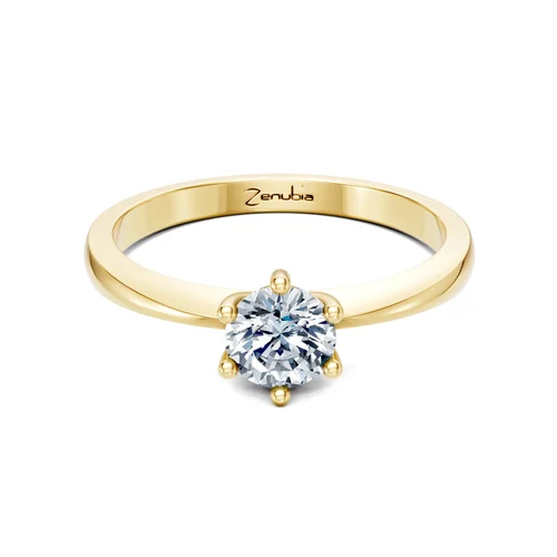 Zenubia_Schmuck_Winterthur_Verlobungsring_LENA_front_Gelbgold