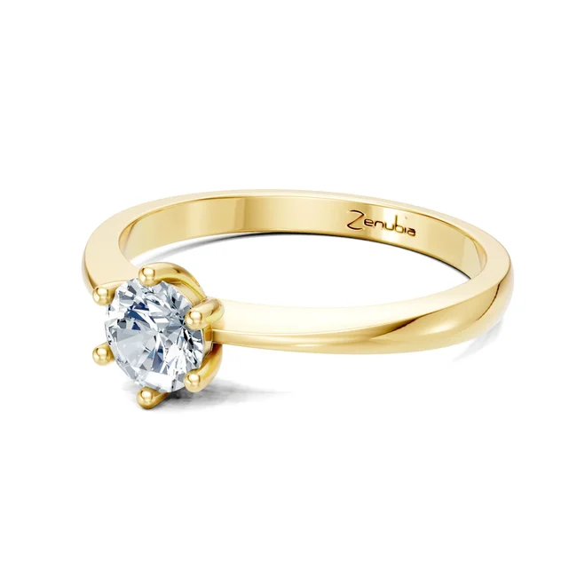 Zenubia_Schmuck_Winterthur_Verlobungsring_LENA_side_Gelbgold