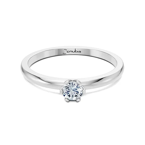 Zenubia_Schmuck_Winterthur_Verlobungsring_LEONIE_front_Weissgold