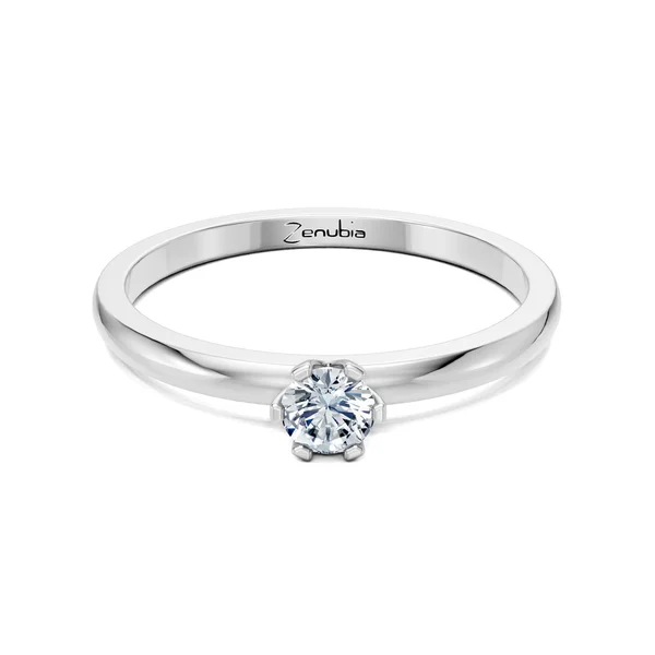 Zenubia_Schmuck_Winterthur_Verlobungsring_LEONIE_front_Weissgold