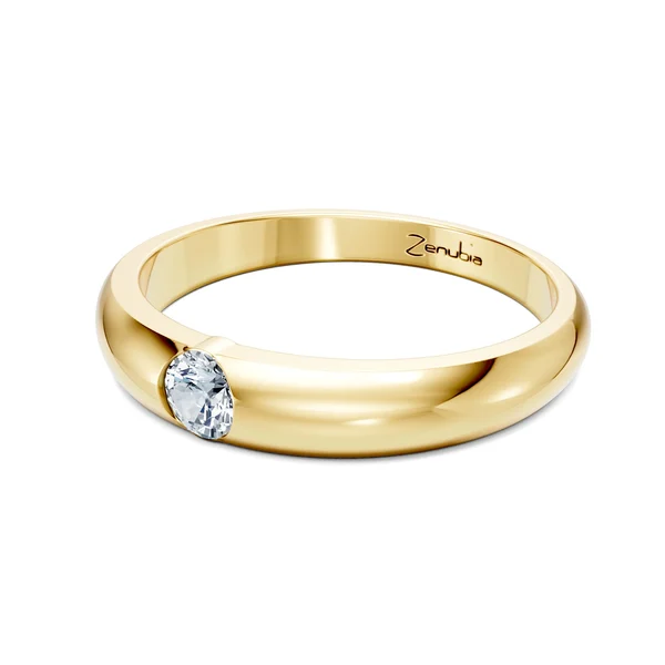 Zenubia_Schmuck_Winterthur_Verlobungsring_LESLEY_side_Gelbgold