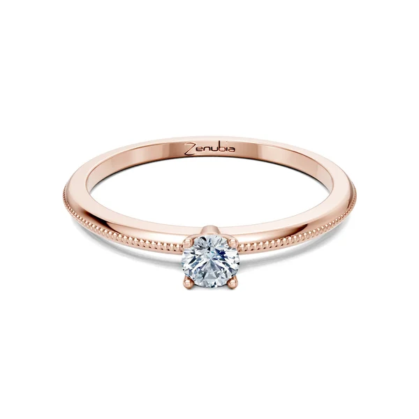 Zenubia_Schmuck_Winterthur_Verlobungsring_LOANA_front_Rosegold