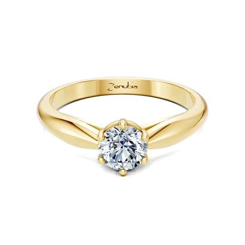 Zenubia_Schmuck_Winterthur_Verlobungsring_LONIA_front_Gelbgold