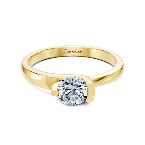 Zenubia_Schmuck_Winterthur_Verlobungsring_LUCIA_front_Gelbgold