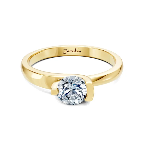 Zenubia_Schmuck_Winterthur_Verlobungsring_LUCIA_front_Gelbgold