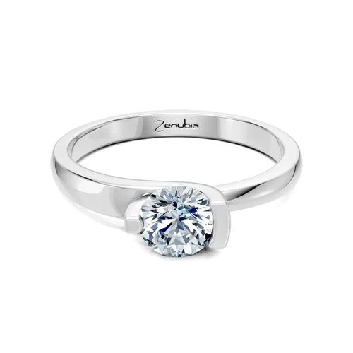 Zenubia_Schmuck_Winterthur_Verlobungsring_LUCIA_front_Weissgold