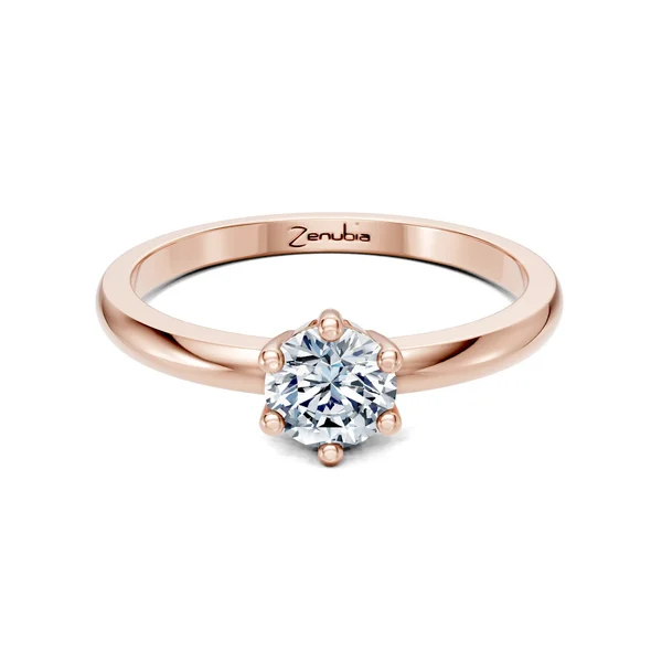 Zenubia_Schmuck_Winterthur_Verlobungsring_LUISA_front_Rosegold