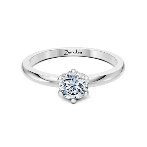 Zenubia_Schmuck_Winterthur_Verlobungsring_LUISA_front_Weissgold