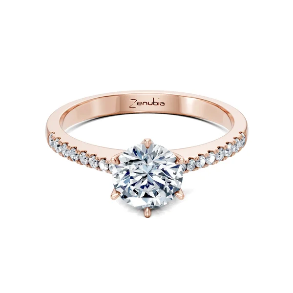 Zenubia_Schmuck_Winterthur_Verlobungsring_SANDRA_front_Rosegold