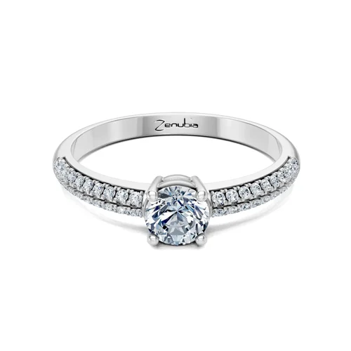 Zenubia_Schmuck_Winterthur_Verlobungsring_STEFANIA_front_Weissgold