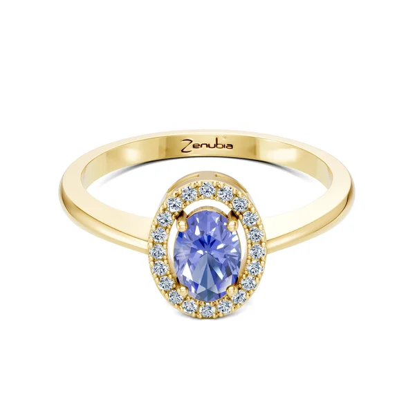 Zenubia_Schmuck_Winterthur_Verlobungsring_REBECCA_front_Gelbgold