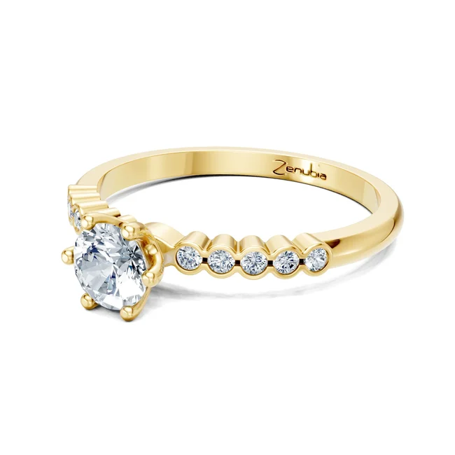 Zenubia_Schmuck_Winterthur_Verlobungsring_FABIA_side_Gelbgold