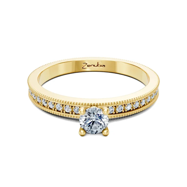 Zenubia_Schmuck_Winterthur_Verlobungsring_FARINA_front_Gelbgold