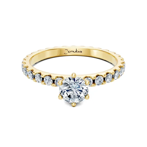 Zenubia_Schmuck_Winterthur_Verlobungsring_FELINA_front_Gelbgold