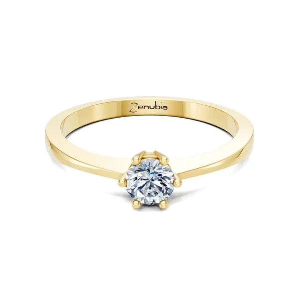 Zenubia_Schmuck_Winterthur_Verlobungsring_MILENA_front_Gelbgold