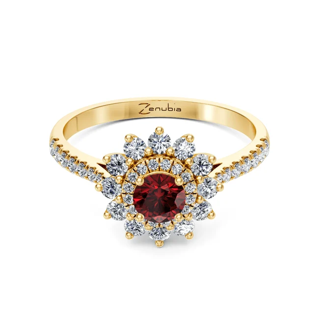 Zenubia_Schmuck_Winterthur_Verlobungsring_Dooris_front_Gelbgold