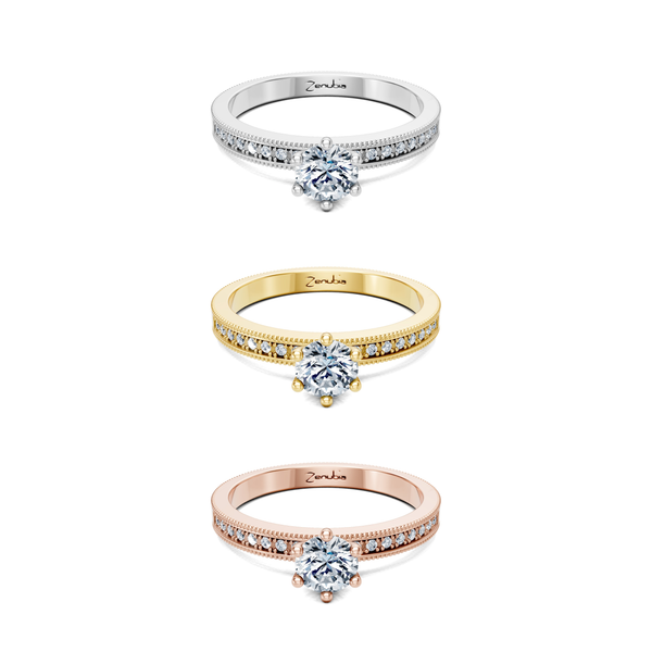 Fabienne_3erKombi_Fabienne-Verlobungsring_Zenubia_Weissgold_Gelbgold_Rosegold_Platin