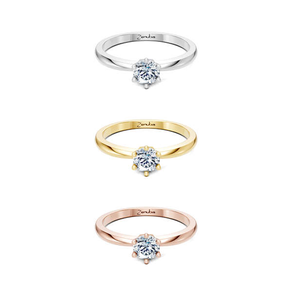 Laika_3erKombi_Laika-Verlobungsring_Zenubia_Weissgold_Gelbgold_Rosegold_Platin