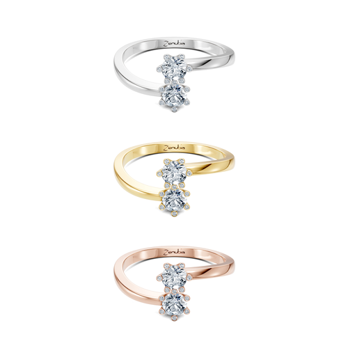 Laila_3erKombi_Laila-Verlobungsring_Zenubia_Weissgold_Gelbgold_Rosegold_Platin