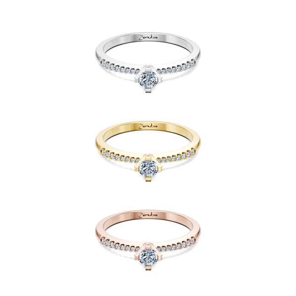 Larea_3erKombi_Larea-Verlobungsring_Zenubia_Weissgold_Gelbgold_Rosegold_Platin