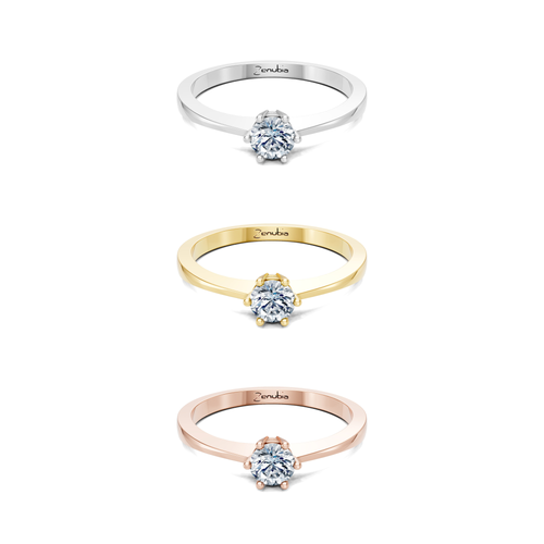 Milena_3erKombi_Milena-Verlobungsring_Zenubia_Weissgold_Gelbgold_Rosegold_Platin