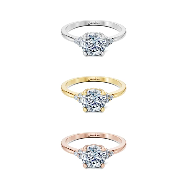 Pauletta_3erKombi_Pauletta-Verlobungsring_Zenubia_Weissgold_Gelbgold_Rosegold_Platin